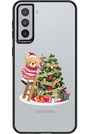 Christmas Bear (Transparent) - Samsung Galaxy S21+