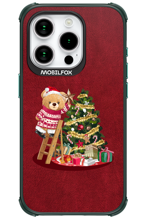 Christmas Bear (Burgundy) - Apple iPhone 15 Pro