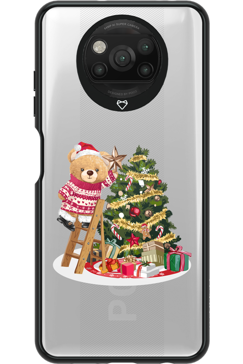 Christmas Bear (Transparent) - Xiaomi Poco X3 Pro
