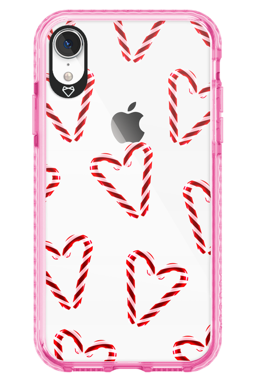 Candy Cane Hearts - Apple iPhone XR