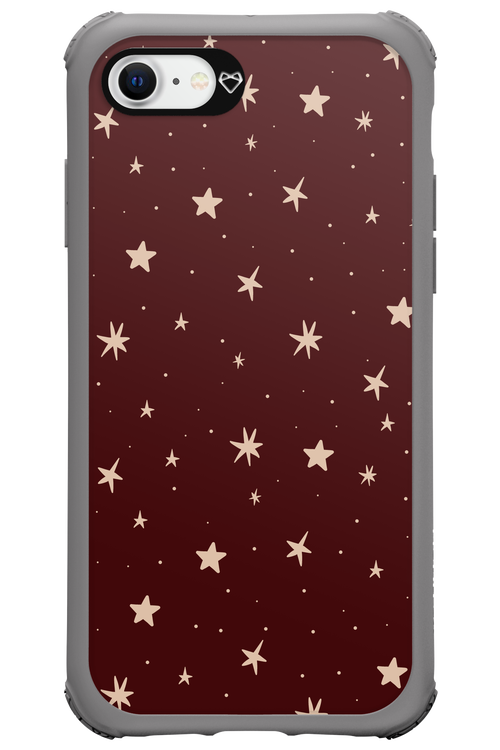 Burgundy Stars - Apple iPhone SE 2022