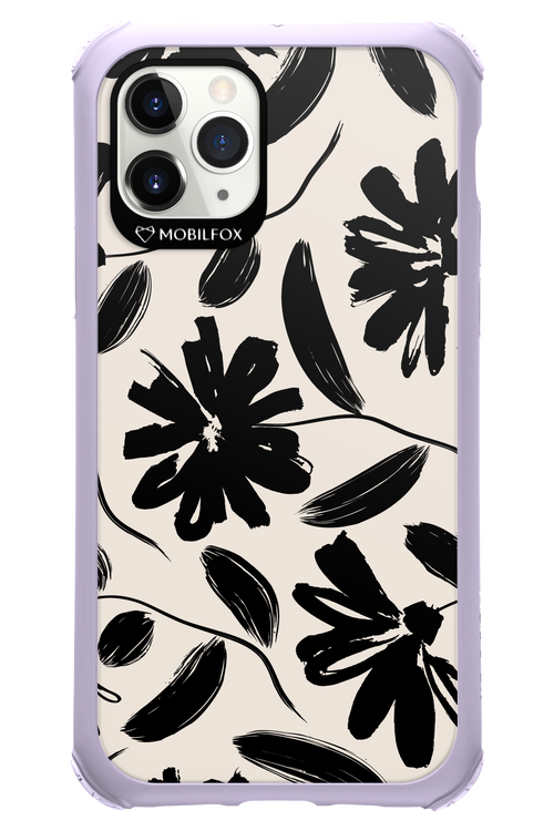 Monochrome Flowerss - Apple iPhone 11 Pro