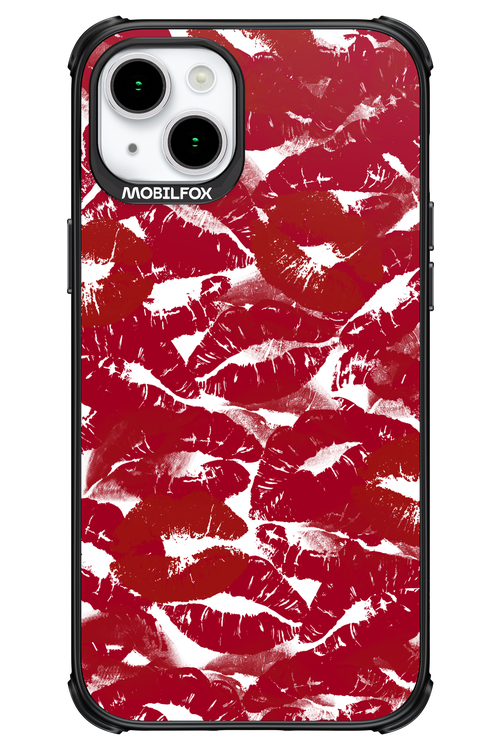 Burgundy and Kiss 2.0 - Apple iPhone 15 Plus
