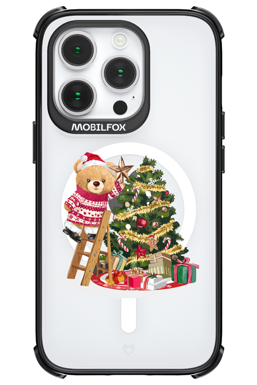 Christmas Bear (Transparent) - Apple iPhone 14 Pro