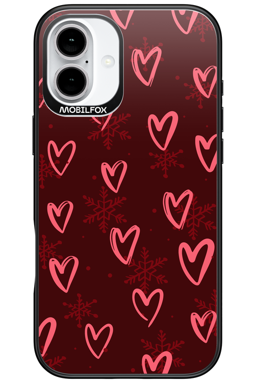 Christmas Hearts - Apple iPhone 16 Plus