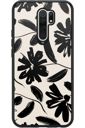 Monochrome Flowerss - Xiaomi Redmi 9