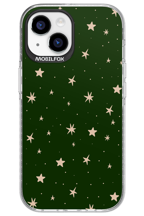 Forest Green Stars - Apple iPhone 15