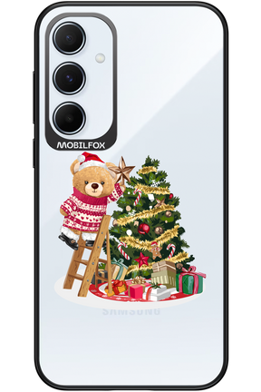 Christmas Bear (Transparent) - Samsung Galaxy A55