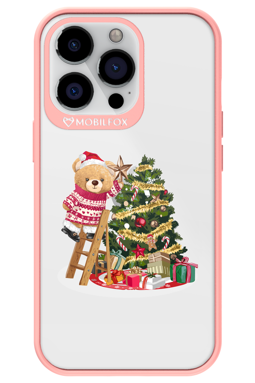 Christmas Bear (Transparent) - Apple iPhone 13 Pro