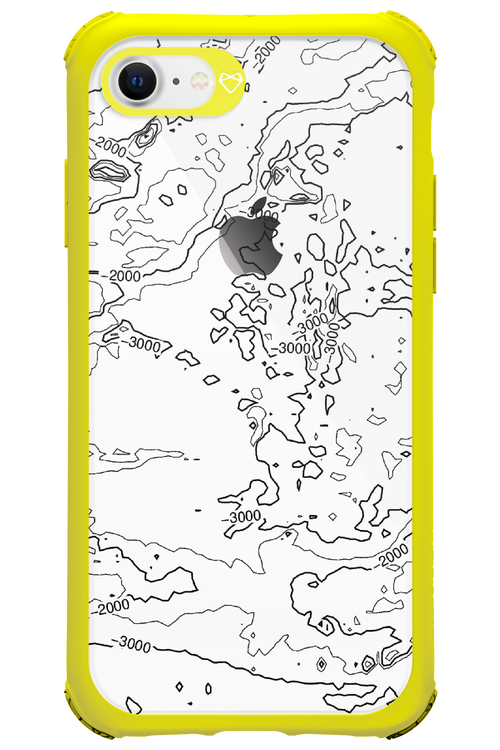 Contour Map - Apple iPhone 8