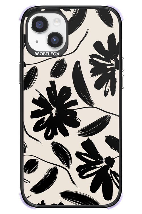 Monochrome Flowerss - Apple iPhone 14 Plus