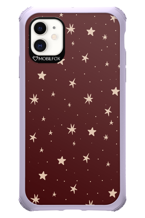 Burgundy Stars - Apple iPhone 11