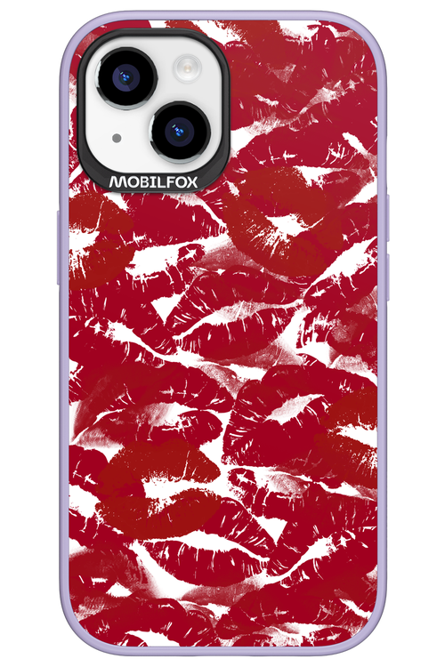 Burgundy and Kiss 2.0 - Apple iPhone 15