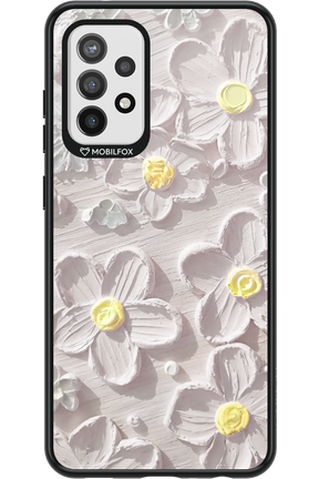 White Flowers - Samsung Galaxy A72