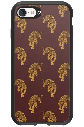 Burgundy Leopard Pattern - Apple iPhone 7