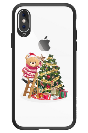 Christmas Bear (Transparent) - Apple iPhone X