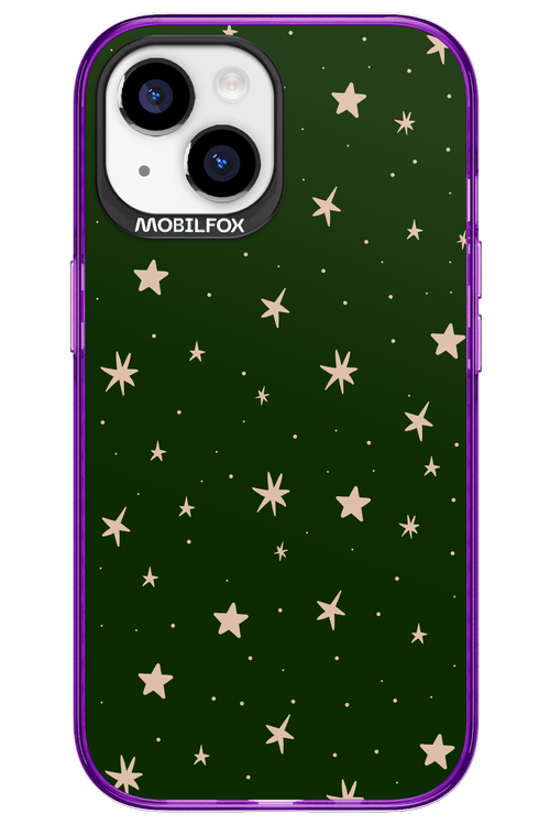 Forest Green Stars - Apple iPhone 15