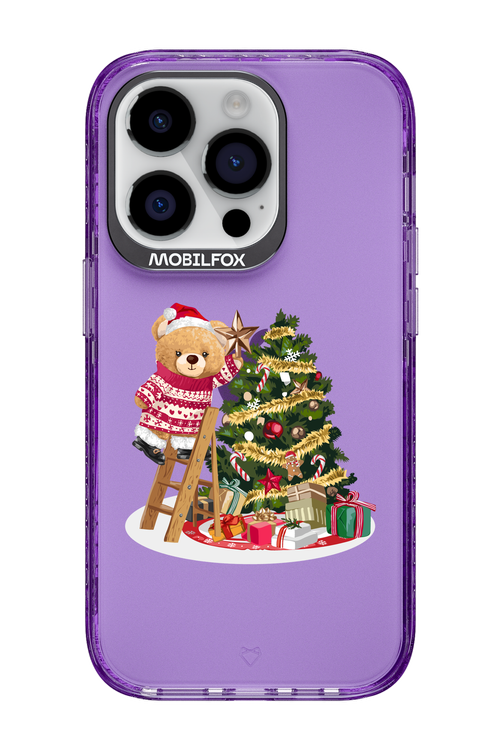 Christmas Bear (Transparent) - Apple iPhone 14 Pro