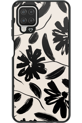 Monochrome Flowerss - Samsung Galaxy A12