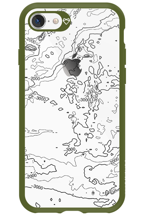 Contour Map - Apple iPhone 8