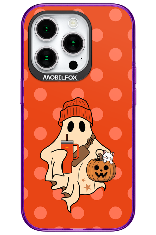 Ghost Girl (Orange) - Apple iPhone 15 Pro