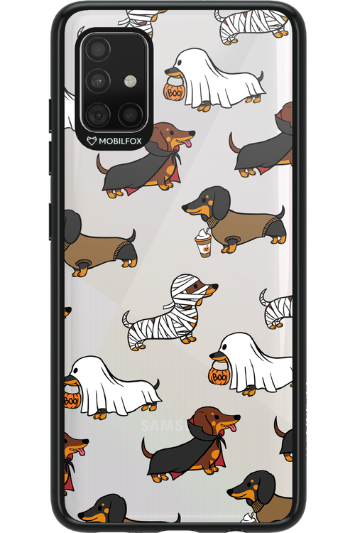 Scary Dachshund (Transparent) - Samsung Galaxy A51