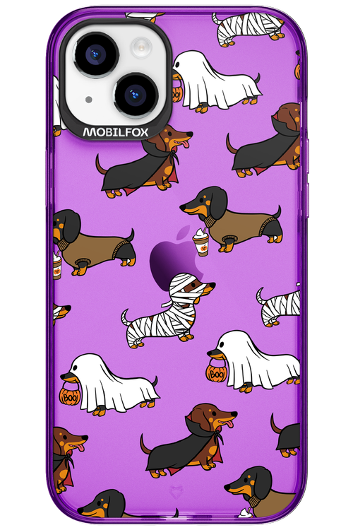 Scary Dachshund (Transparent) - Apple iPhone 15 Plus