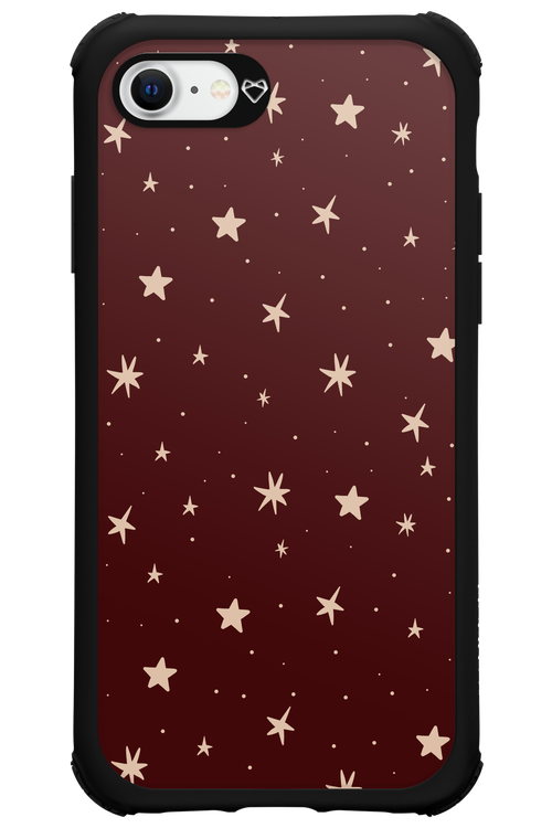 Burgundy Stars - Apple iPhone 8