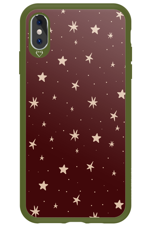 Burgundy Stars - Apple iPhone XS Max