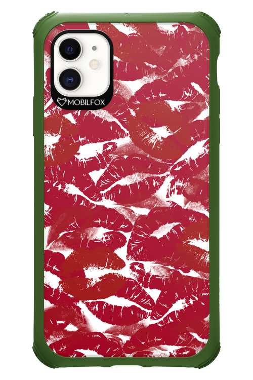 Burgundy and Kiss 2.0 - Apple iPhone 11