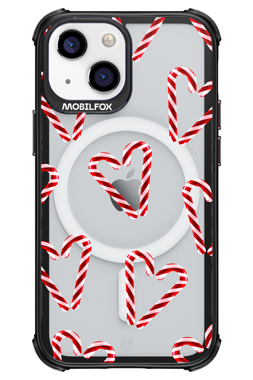 Candy Cane Hearts - Apple iPhone 13 Mini