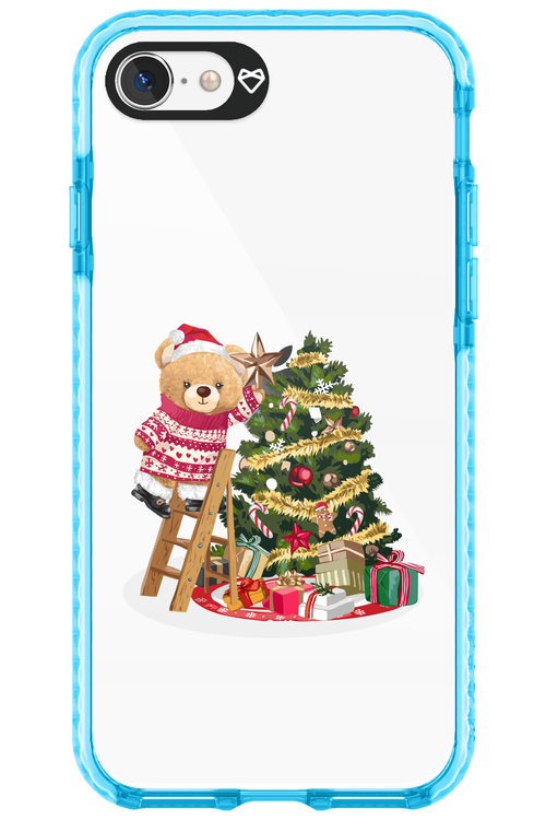 Christmas Bear (Transparent) - Apple iPhone SE 2022