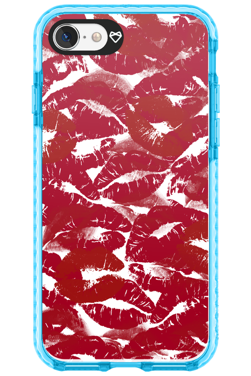 Burgundy and Kiss 2.0 - Apple iPhone 8