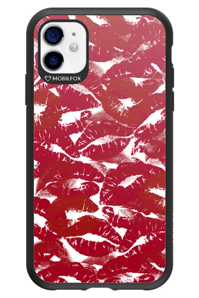 Burgundy and Kiss 2.0 - Apple iPhone 11