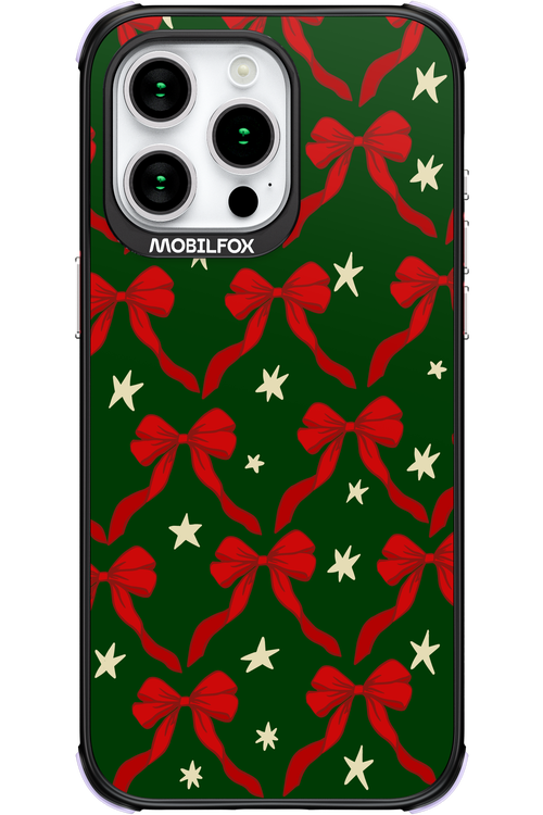 Bow & Stars (Green) - Apple iPhone 15 Pro Max