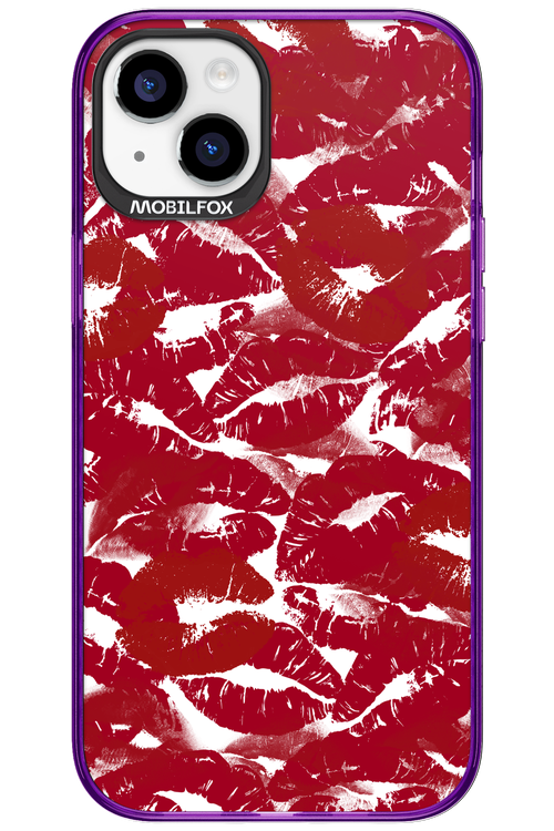 Burgundy and Kiss 2.0 - Apple iPhone 15 Plus