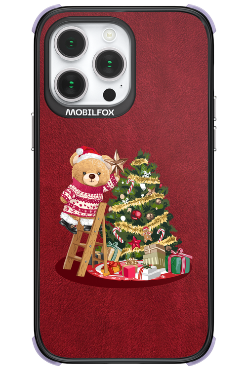 Christmas Bear (Burgundy) - Apple iPhone 14 Pro Max