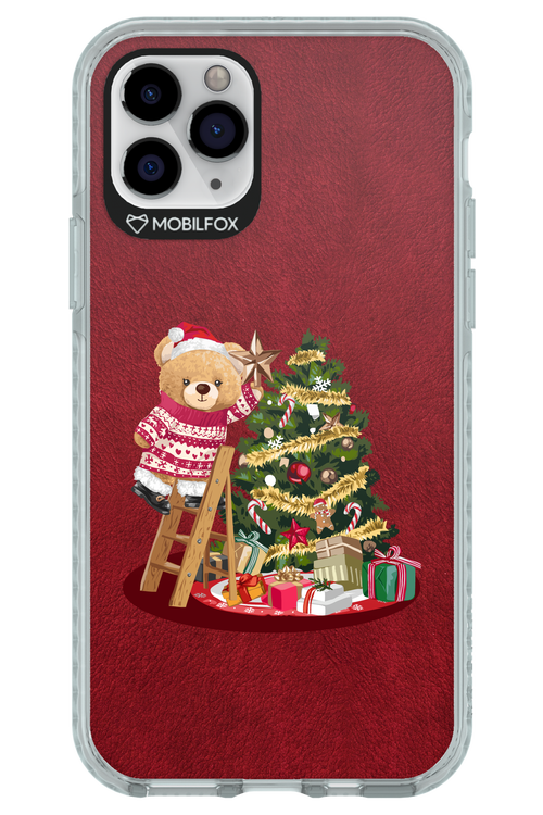 Christmas Bear (Burgundy) - Apple iPhone 11 Pro