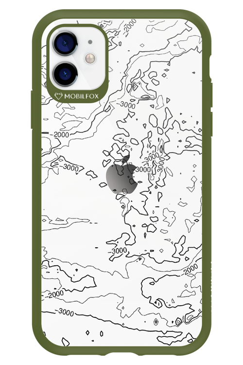 Contour Map - Apple iPhone 11