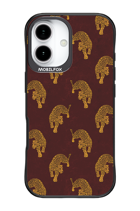 Burgundy Leopard Pattern - Apple iPhone 17