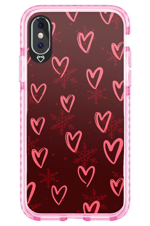 Christmas Hearts - Apple iPhone XS