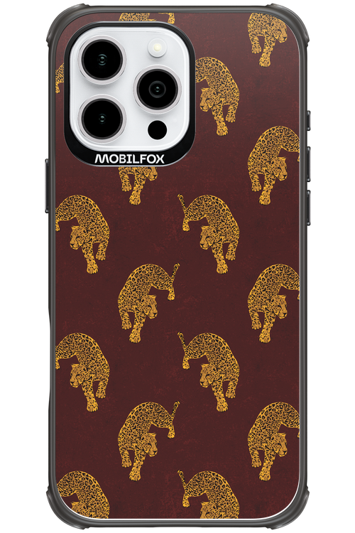 Burgundy Leopard Pattern - Apple iPhone 16 Pro Max