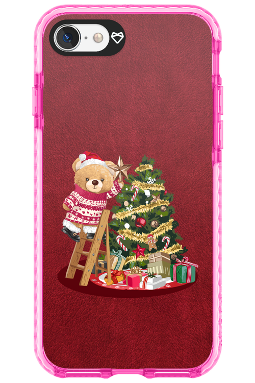 Christmas Bear (Burgundy) - Apple iPhone 7