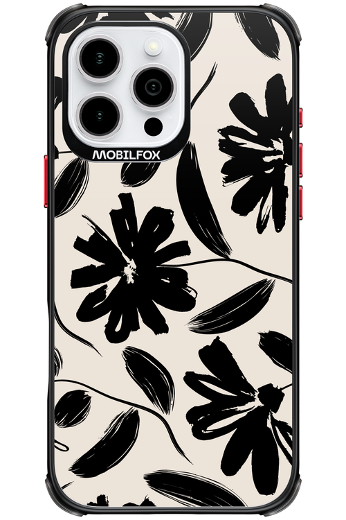 Monochrome Flowerss - Apple iPhone 16 Pro Max