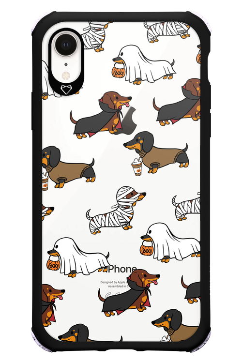 Scary Dachshund (Transparent) - Apple iPhone XR