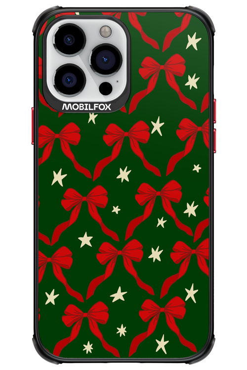 Bow & Stars (Green) - Apple iPhone 13 Pro Max