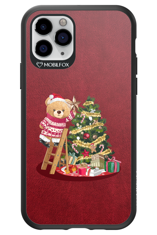 Christmas Bear (Burgundy) - Apple iPhone 11 Pro