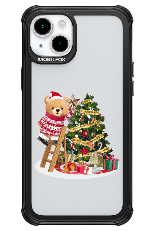 Christmas Bear (Transparent) - Apple iPhone 15 Plus