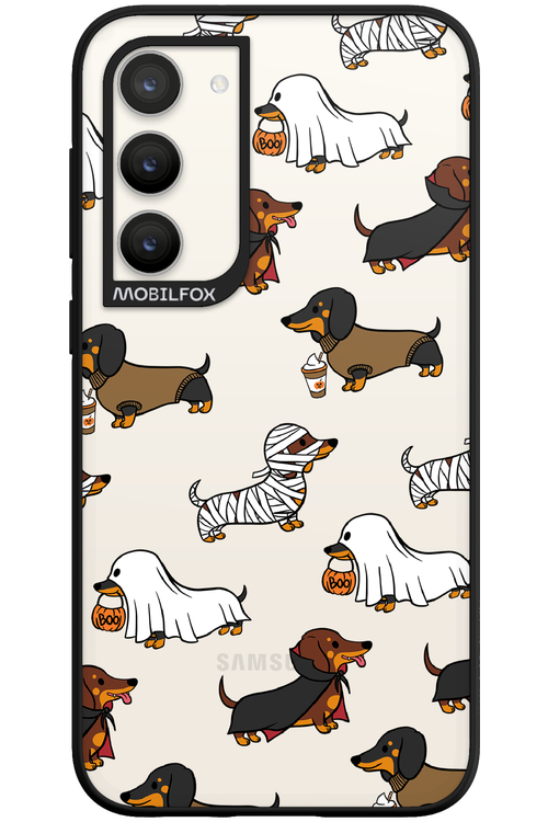 Scary Dachshund (Transparent) - Samsung Galaxy S23 Plus