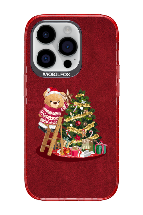 Christmas Bear (Burgundy) - Apple iPhone 14 Pro